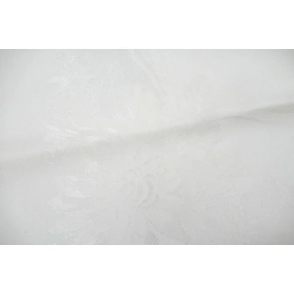 Vintage Simtex Elegant Damask Cloth Napkin Set of 12 (66x108) White Cotton Blend